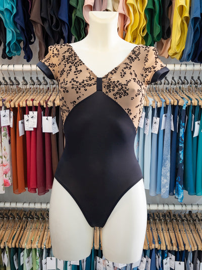 Black Dance Cap Sleeve Leotard MP750 for Women by Atelier della Danza MP