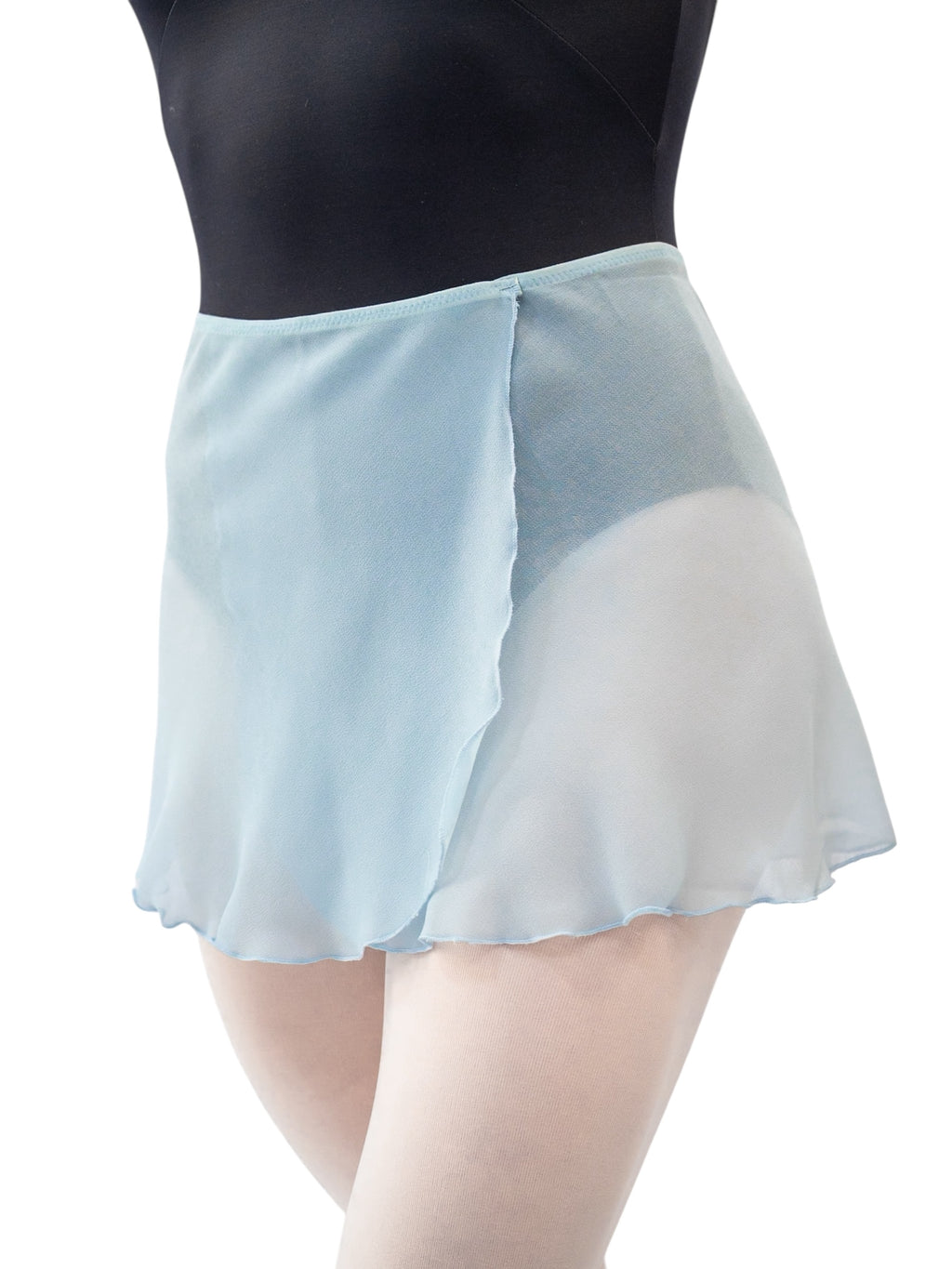 Light Blue Wrap Short Dance Skirt MP301 Atelier della Danza MP
