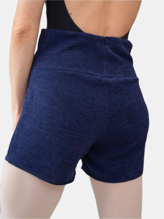 Navy Warm-up Dance Shorts MP918 for Women and Men by Atelier della Danza MP