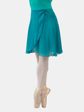 Aquamarine Wrap Long Dance Skirt MP339 for Women by Atelier della Danza MP