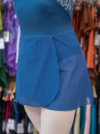 Ash Mesh Wrap Short Dance Skirt MP301 for Women by Atelier della Danza MP