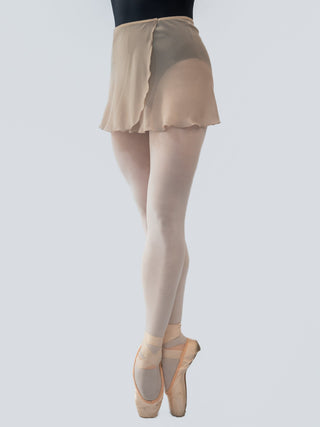 Beige Wrap Short Dance Skirt MP301 for Women by Atelier della Danza MP