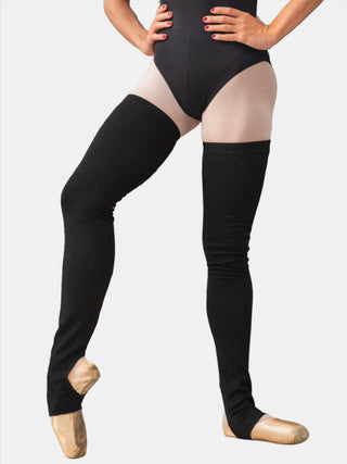 Black Long Dance Leg Warmers MP907 for Women and Men by Atelier della Danza MP