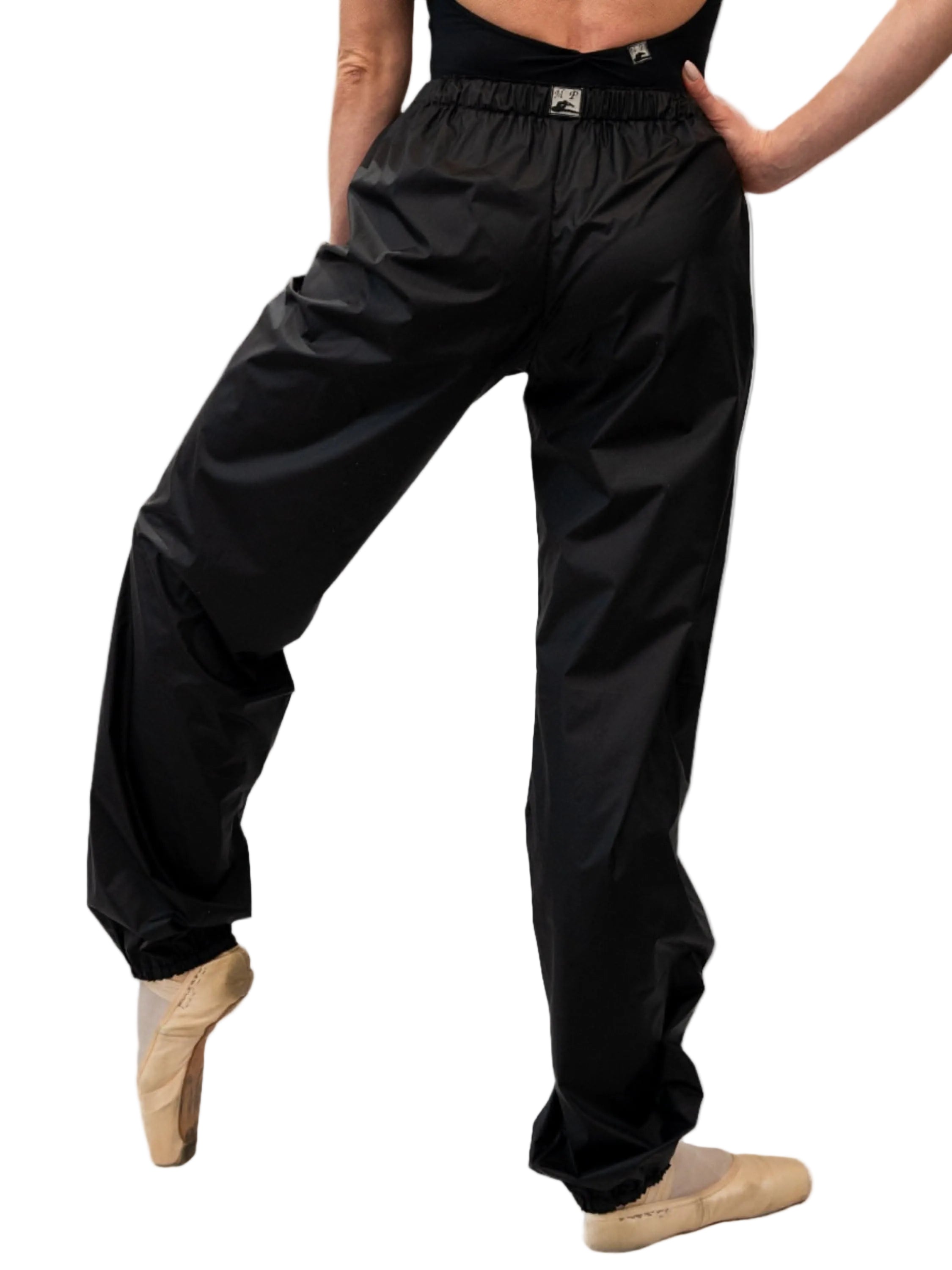Black Warm-up Dance Trash Bag Pants MP5003