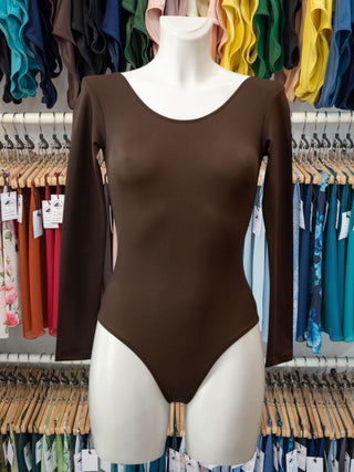Bronw Dance Long Sleeve Leotard MP123 for Women by Atelier della Danza MP