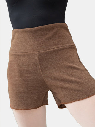Brown Warm-up Dance Shorts MP918 for Women and Men by Atelier della Danza MP
