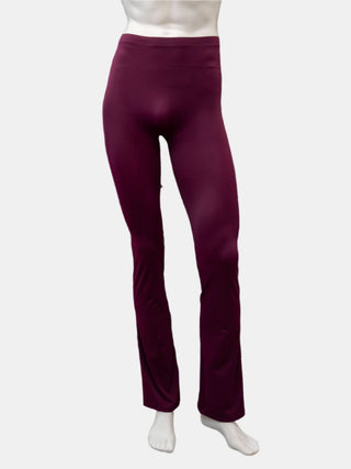 Burgundy Flared Dance Pants for Men by Atelier della Danza MP