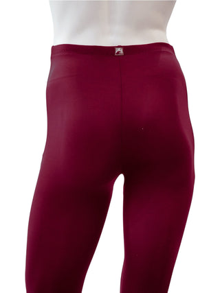 Burgundy Dance Footless Tights for Men by Atelier della Danza MP