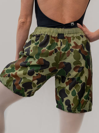 Camouflage Warm-up Dance Trash Bag Shorts MP5006 for Women and Men by Atelier della Danza MP