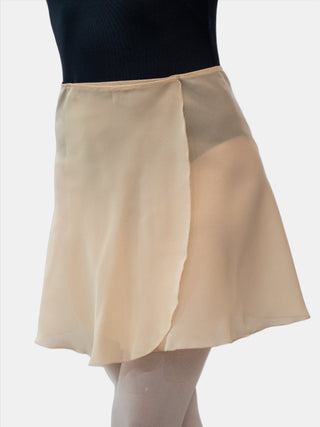 Champagne Wrap Short Dance Skirt MP345 for Women by Atelier della Danza MP