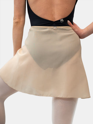 Champagne Wrap Short Dance Skirt MP345 for Women by Atelier della Danza MP