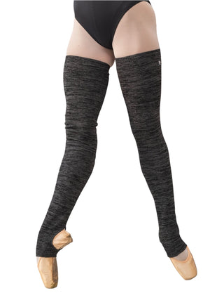 Charcoal Mélange Long Dance Leg Warmers MP907 for Women and Men by Atelier della Danza MP