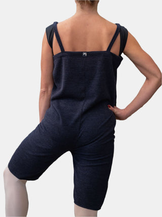 Dark Navy Warm-up Dance Romper for Women and Men Atelier della Danza MP