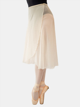 Ivory Wrap Long Dance Skirt MP355 for Women by Atelier della Danza MP