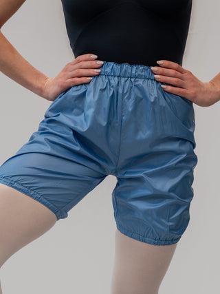 Light Ash Warm-up Dance Trash Bag Shorts MP5006 for Women and Men by Atelier della Danza MP