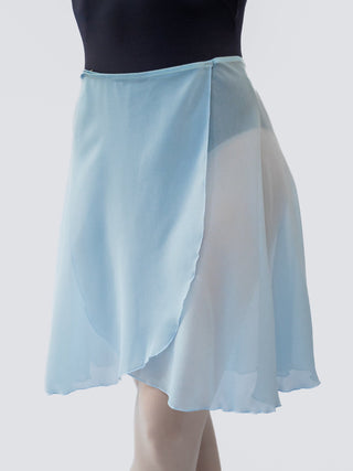 Light Blue Wrap Long Dance Skirt MP339 for Women by Atelier della Danza MP