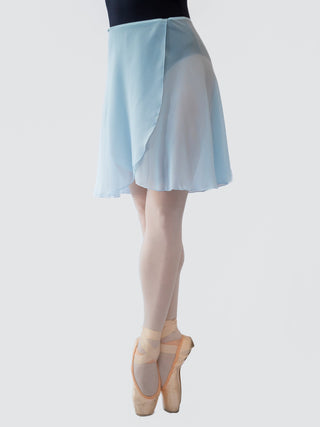 Light Blue Wrap Long Dance Skirt MP339 for Women by Atelier della Danza MP