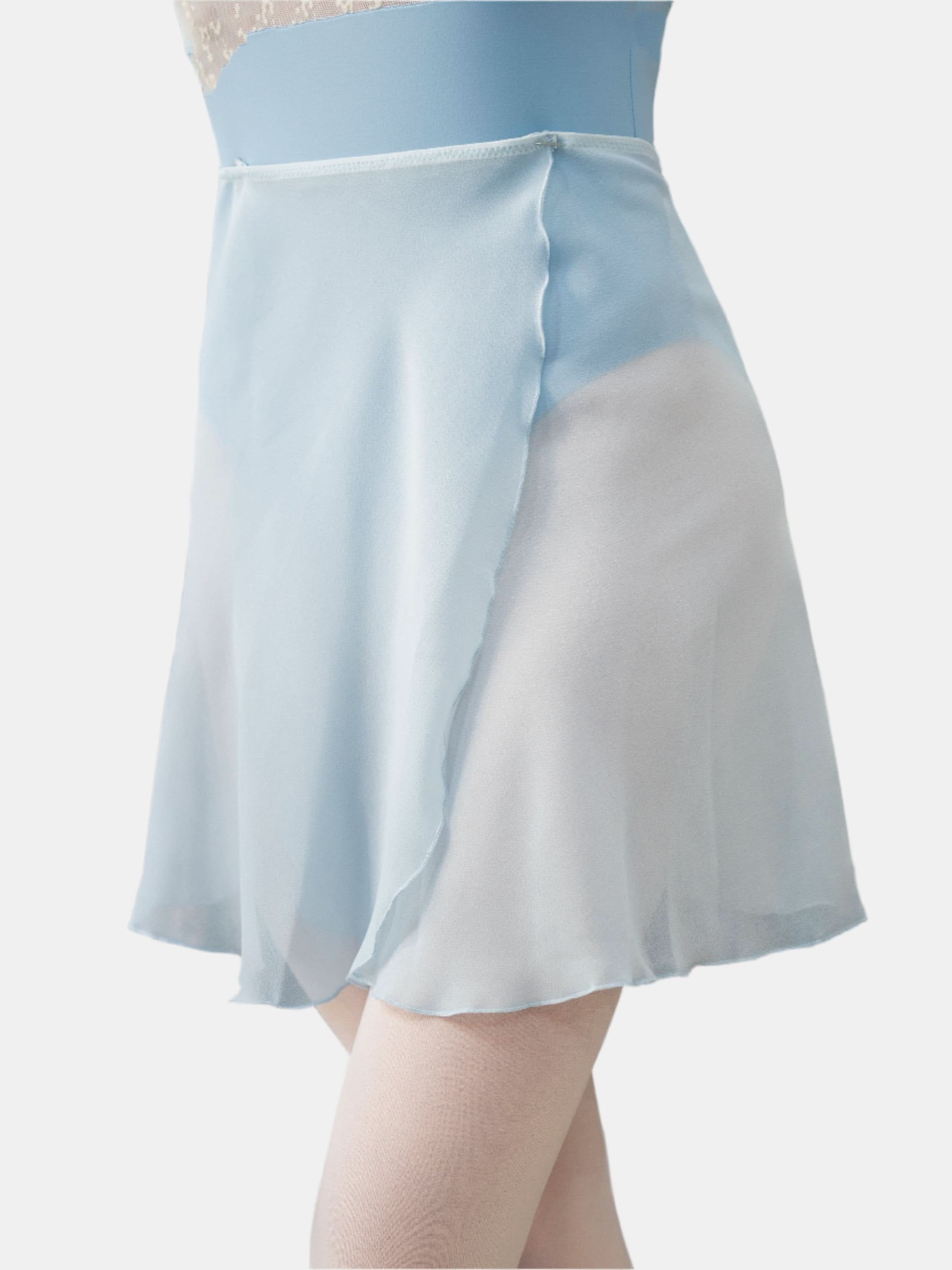 Light Blue Wrap Short Dance Skirt MP345 Light Blue S