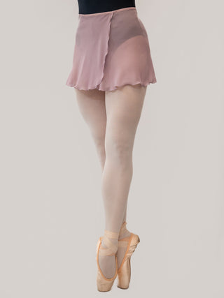 Light Mauve Wrap Short Dance Skirt MP301 for Women by Atelier della Danza MP