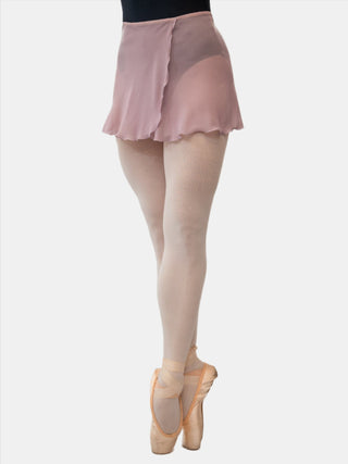 Light Mauve Wrap Short Dance Skirt MP301 for Women by Atelier della Danza MP