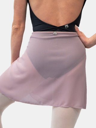 Light Mauve Wrap Short Dance Skirt MP345
