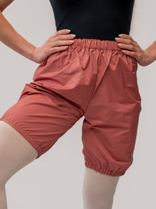 Old Rose Warm-up Dance Trash Bag Shorts MP5006 for Women and Men by Atelier della Danza MP