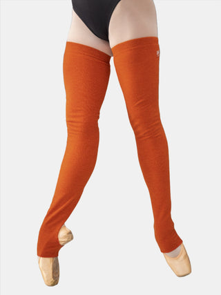 Orange Long Dance Leg Warmers MP907 for Women and Men by Atelier della Danza MP
