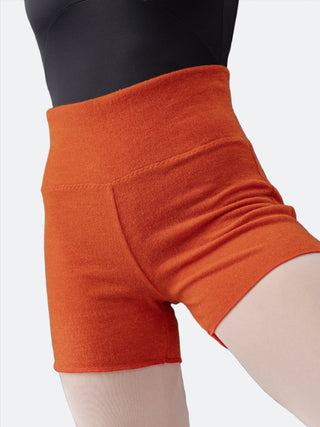 Orange Warm-up Dance Shorts MP918 for Women and Men by Atelier della Danza MP