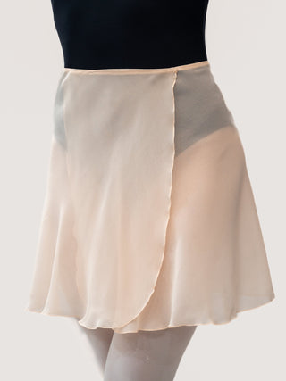 Pink Blush Wrap Short Dance Skirt MP345 for Women by Atelier della Danza MP