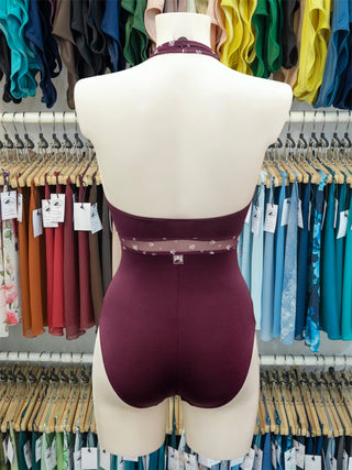 Plum Dance Halter Leotard MP785 for Women by Atelier della Danza MP