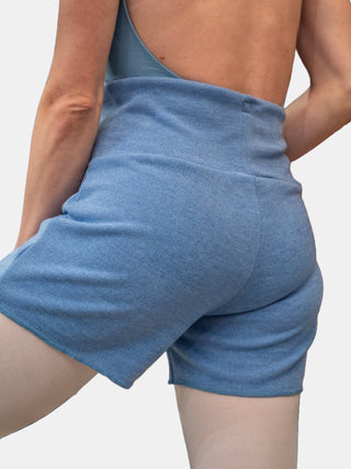 Powder Blue Warm-up Dance Shorts MP918 for Women and Men by Atelier della Danza MP