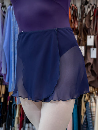Prune Wrap Short Dance Skirt MP301 for Women by Atelier della Danza MP