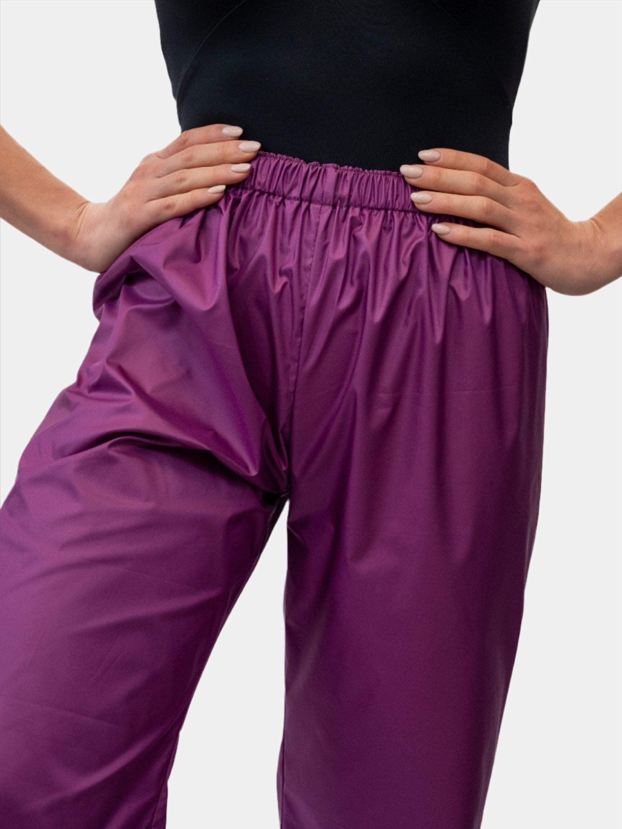 Purple warm clearance up pants