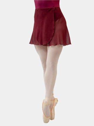 Red-purple Wrap Short Dance Skirt MP345 for Women by Atelier della Danza MP