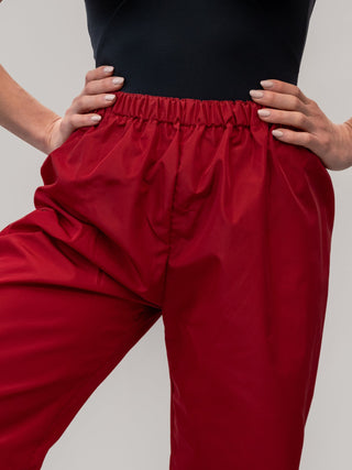 Red Warm-up Dance Trash Bag Pants MP5003 for Women and Men by Atelier della Danza MP