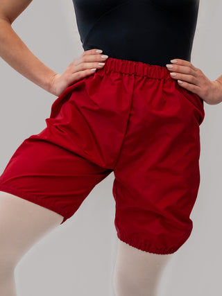 Red Warm-up Dance Trash Bag Shorts MP5006 for Women and Men by Atelier della Danza MP