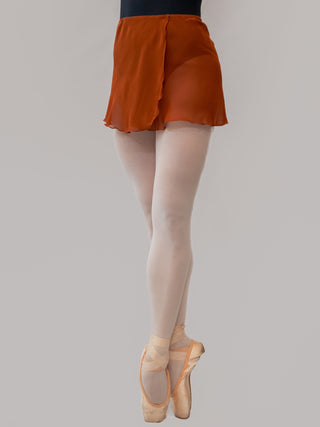 Rust Wrap Short Dance Skirt MP301 for Women by Atelier della Danza MP