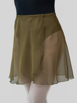 Sage Green Wrap Short Dance Skirt MP345