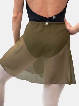 Sage Green Wrap Short Dance Skirt MP345