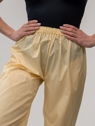 Straw Yellow Warm-up Dance Trash Bag Pants MP5003 for Women and Men by Atelier della Danza MP
