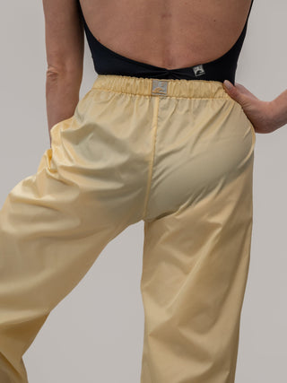 Straw Yellow Warm-up Dance Trash Bag Pants MP5003 for Women and Men by Atelier della Danza MP