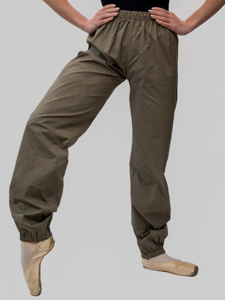 Taupe Warm-up Dance Trash Bag Pants MP5003 for Women and Men by Atelier della Danza MP