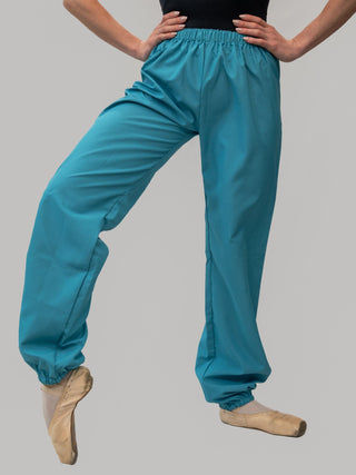 Turquoise Warm-up Dance Trash Bag Pants MP5003 for Women and Men by Atelier della Danza MP