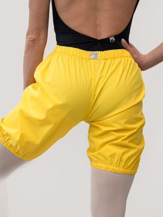 Yellow Warm-up Dance Trash Bag Shorts MP5006 for Women and Men by Atelier della Danza MP