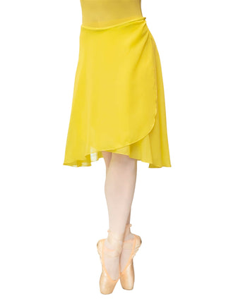 Yellow Wrap Long Dance Skirt MP310 for Women by Atelier della Danza MP