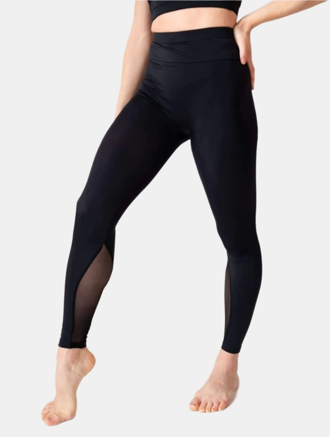 Schwarze Leggings für Yoga und Fitness