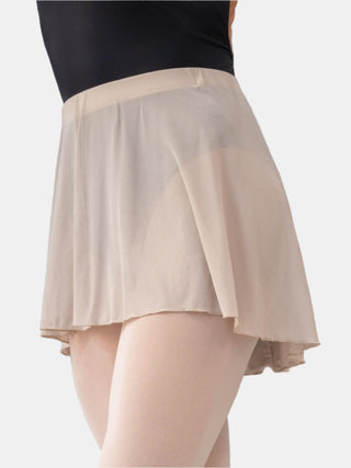 Beige Pull-on Dance Short Skirt for Girls and Women by Atelier della Danza MP