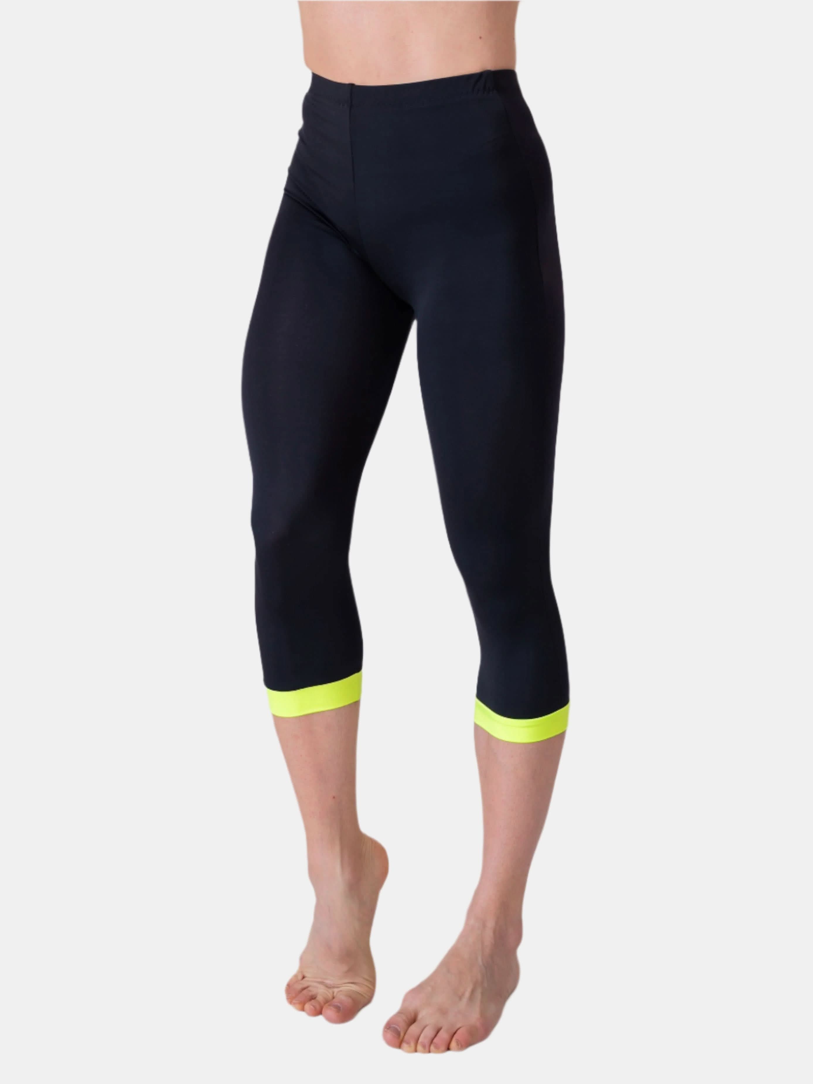 Yellow hotsell running capris