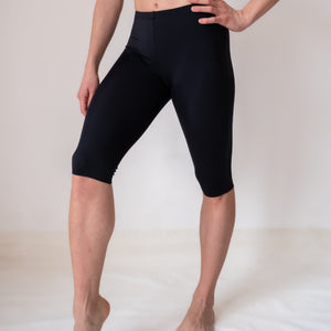 Black Bikers for Women for Yoga and Fitness Workouts by LENA Activewear