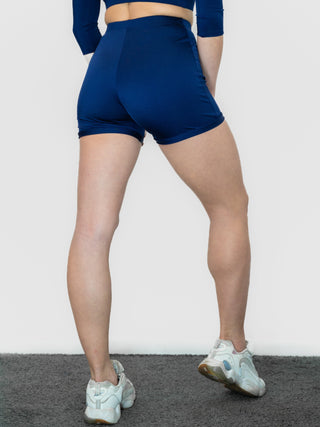 Blue Shorts for Women for Yoga and Fitness Workouts by LENA Activewear